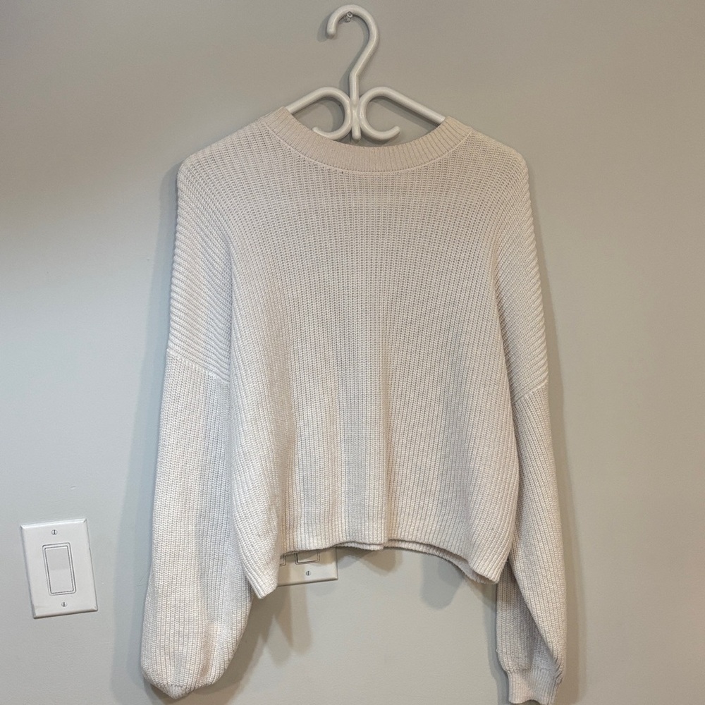 Hollister Cream Knit sweater